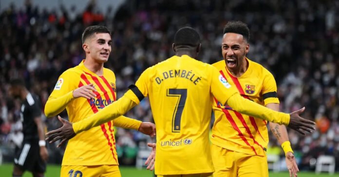 Aubameyang scores brace as Barcelona Thrash Real Madrid in El Clasico