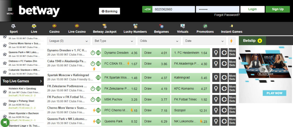 betting sites in Nigeria with high odds
