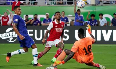 Chelsea 0-1 Arsenal Gabriel Jesus returns Gunners to top of PL table