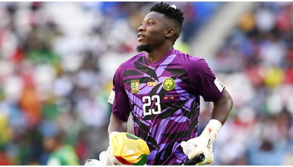 Goalkeeper Andre Onana removed from Cameroon World Cup squad