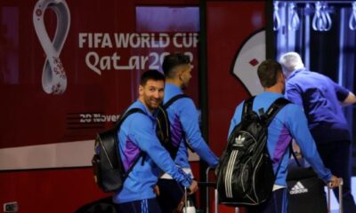 Messi lands Qatar with Argentina squad for Fifa World Cup