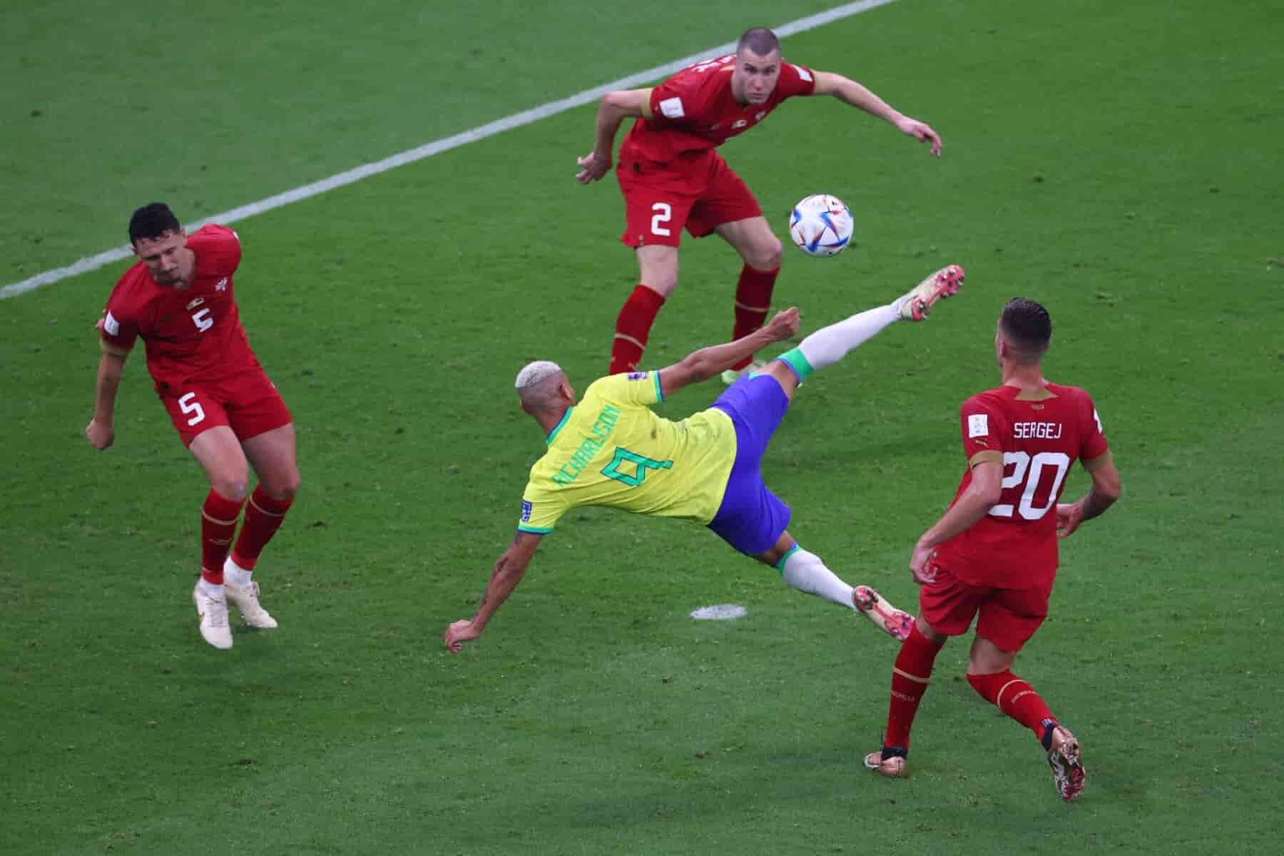 FIFA Picks Richarlison’s Goal For Brazil Against Serbia As Qatar 2022 Best Goal