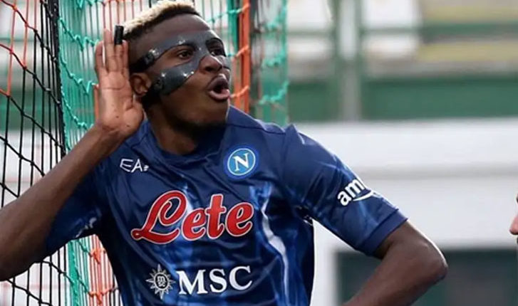 Osimhen ties George Weah's Serie A goal record