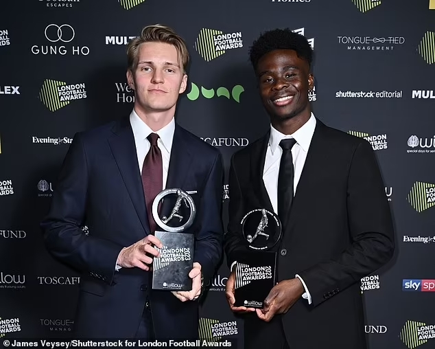 Bukayo Saka wins Young Player of the Year at London Football Awards