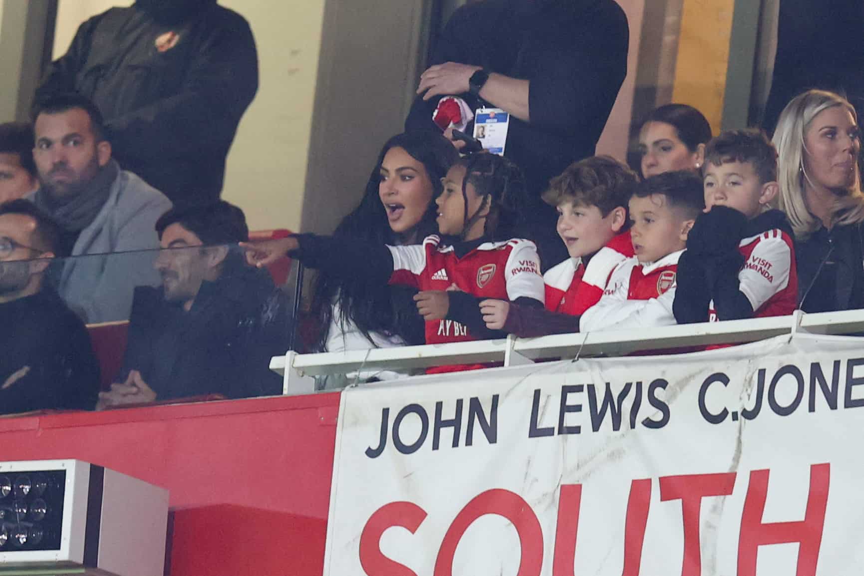 Kim Kardashian made Surprise Visit to London for Arsenal vs Sporting Lisbon Match