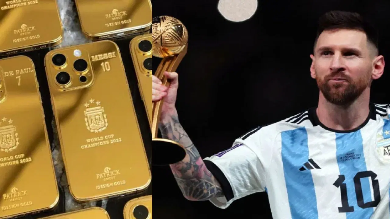 Lionel Messi Surprises Argentina FIFA World Cup Teammates with Gold iPhone 14 Pro
