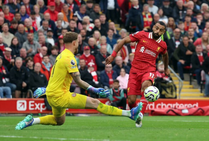 Goals from Diaz and Salah Ensure Slot’s Anfield Debut Starts with a Win