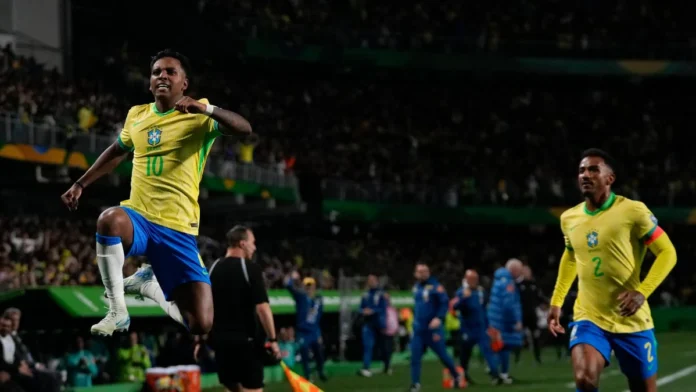Rodrygo Scores to End Brazil's Three Game Losing Streak in a 1-0 Win Over Ecuador