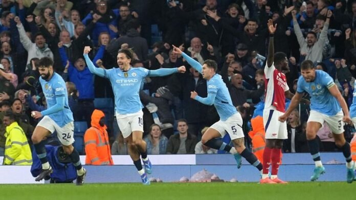 Stones Rescues Point for City with 98th-Minute Equalizer Against Arsenal