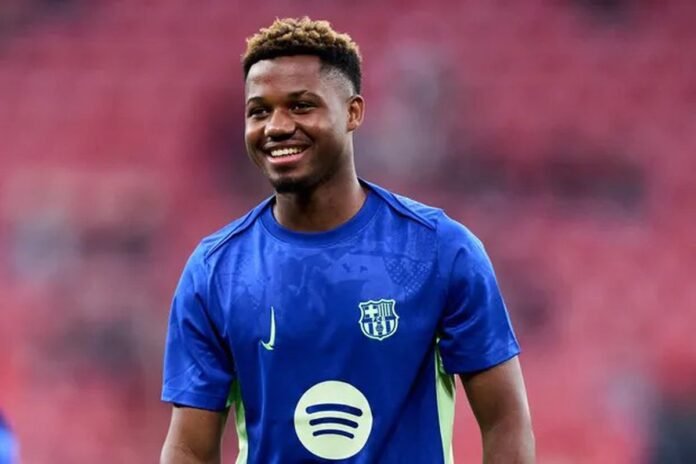 Ansu Fati, FC Barcelona, AS Monaco, Barcelona transfer news, Fati Monaco deal, Ansu Fati loan, Barcelona buyback clause, Ansu Fati medical, Ligue 1 transfer, Paul Pogba Monaco, Lamine Yamal Ibiza, Barcelona contract extension, Ronald Araujo wedding, Ansu Fati pre-season