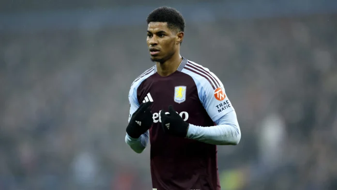 Marcus Rashford, Aston Villa transfer news, Rashford loan ends, Man Utd striker returns, Rashford Champions League PSG, Villa reject £40m deal, Unai Emery Rashford comments, Manchester United transfer plans, Ruben Amorim squad overhaul, Barcelona Rashford links, Villa transfer statement, Robin Olsen exit, Axel Disasi Villa loan, Marco Asensio Villa loan, Rashford future 2025, Premier League transfer news