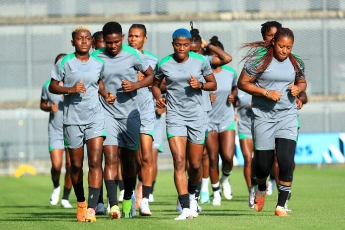 Super Falcons, Nigeria, Portugal, friendly match, Women’s Africa Cup of Nations, Lisbon, Nigeria vs Portugal, Super Falcons squad, Super Falcons Portugal friendly, Super Falcons preparation, Justine Madugu, Chiamaka Nnadozie, Rasheedat Ajibade, Halimatu Ayinde, Michelle Alozie, Ashleigh Plumptre, Christy Ucheibe, Francisca Ordega, Super Falcons Lisbon match, Estádio José Gomes