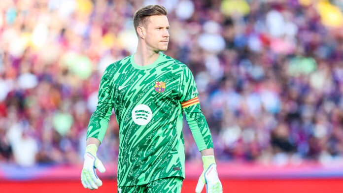 Marc-Andre ter Stegen transfer, Barcelona ter Stegen future, Joan Garcia Barcelona signing, Ter Stegen Galatasaray, Ter Stegen Inter Milan links, Manchester United goalkeeper target, Barcelona transfer news 2025, Hansi Flick Barcelona, ter Stegen contract Barcelona, Germany goalkeeper World Cup 2026, ter Stegen January transfer possibility, Barcelona goalkeeper depth chart
