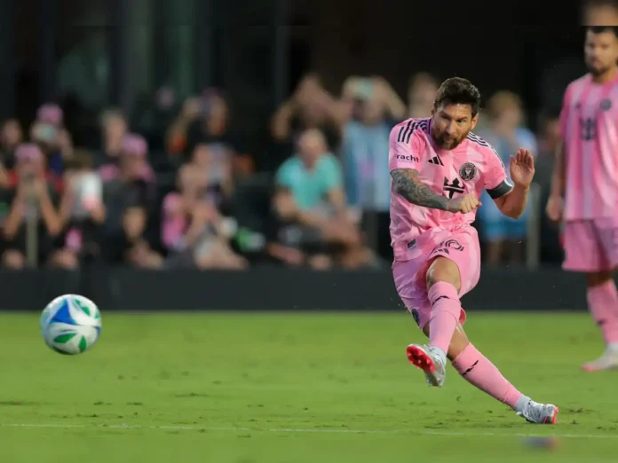Lionel Messi goals, Inter Miami vs Nashville, Messi free kick, MLS top scorer, Messi record, Messi brace, MLS standings, Javier Mascherano, Messi 2025 season