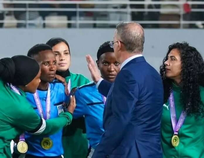 WAFCON 2024, CAF, Nigeria Super Falcons, Morocco, Désiré Noumandiez Doué, Antsino Twanyanyukwa, Jorge Vilda, Royal Moroccan Football Federation, Referee Scandal, www.isagoal.com,