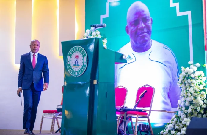 Christian Chukwu, Gov Peter Mbah, Enugu Rangers, Green Eagles, Nigeria football legend, Igboland, jersey number 5, Enugu State,
