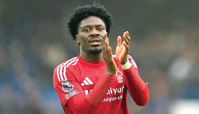 Ola Aina, Super Eagles, Nottingham Forest, Premier League, Team of the Week, WhoScored, Brentford, Crystal Palace, Chris Wood, David Raya, Virgil van Dijk, Nico González,
